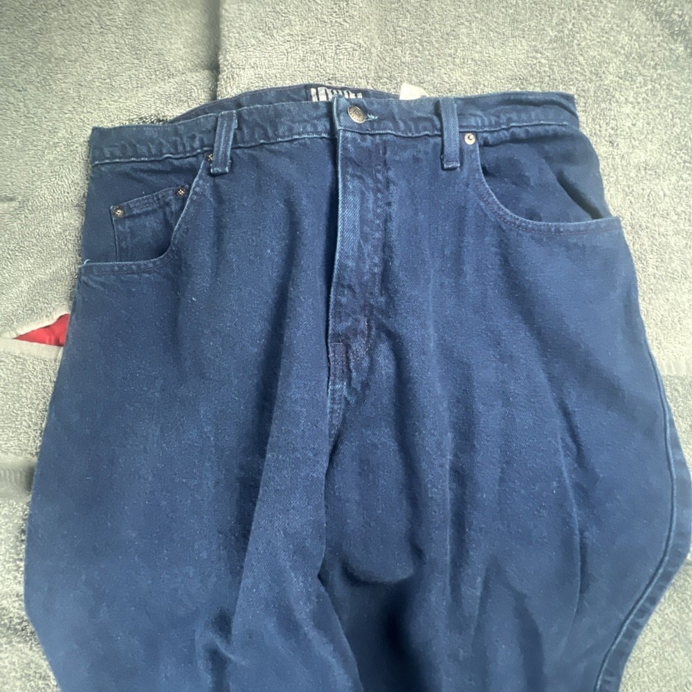 I.O.U‎ Jeans VTG 80's 90's Blue Rinse  36x32 Baggy Tapered Skater